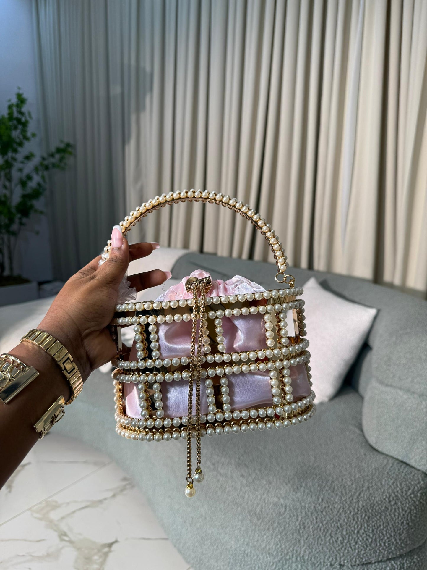 # 0 286 BEADED BOX BAG